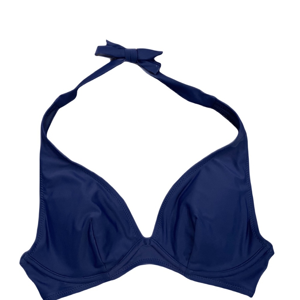 ❤️ OLD NAVY BLUE SWIM HALTER BIKINI TOP SIZE XS NEW